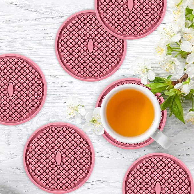 ME.FAN Silicone Coasters Thickened Drink Coasters - Image 2