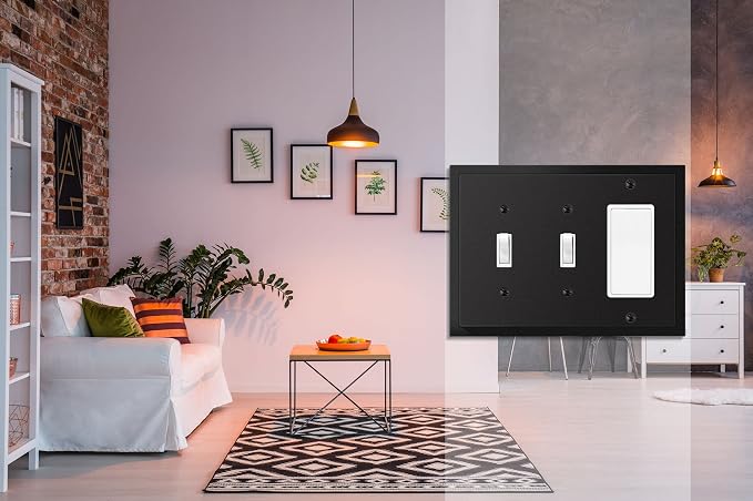 Modern Edge Decorative Wall Plate Switch Plate Outlet Cover, Durable Solid Zinc - Image 5