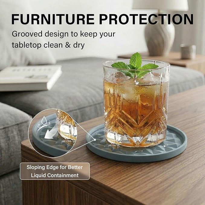 Silicone Drink Coasters Set of 2, Coaster - Image 4