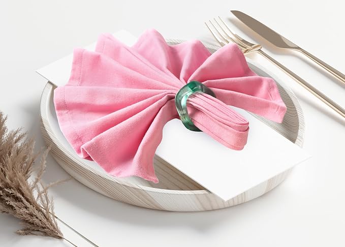 ALPHA Living HOME Set of 12 Epoxy Resin Napkin Rings - Image 5