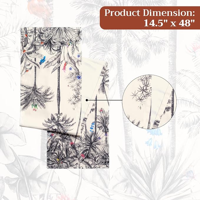 Maison d' Hermine Table Runner 100% Cotton 14.50" x 48" | Table Runners 48 - Image 7