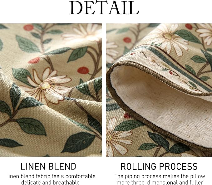 Designer Vintage Linen Extra Long Table Runner, Floral Pattern, Dining Table - Image 5