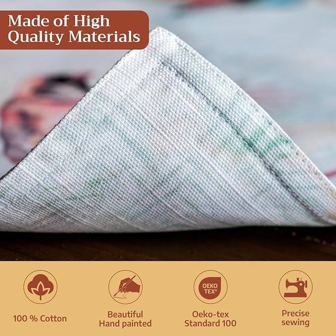 Maison d' Hermine Placemats Set of 4 Reusable 100% Cotton | Cloth Place Mats - Image 3