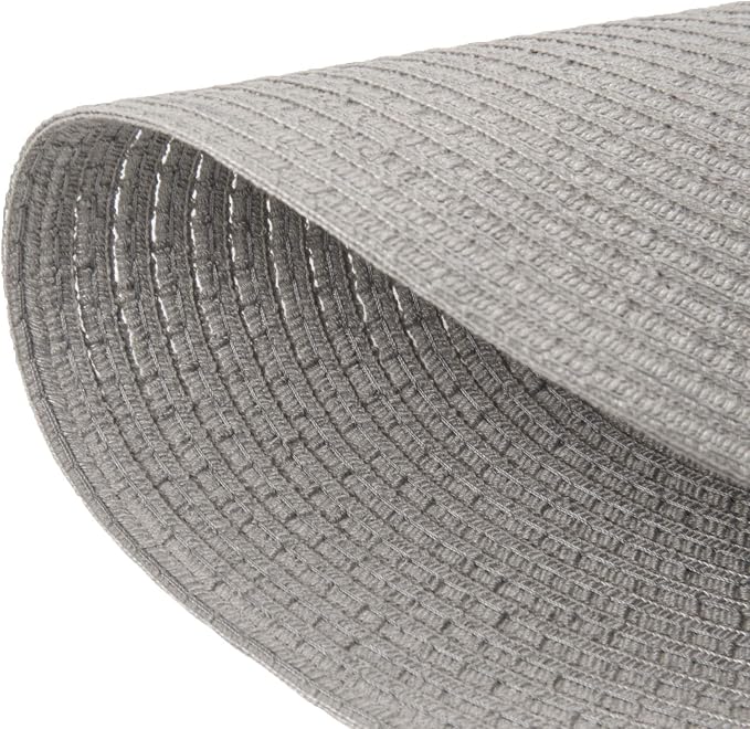 SHACOS Round Braided Placemats Set of 8 Washable Fabric Heat Resistant 15 inch - Image 5