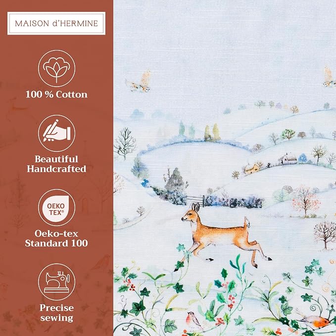 Maison d' Hermine Placemats Set of 4 Reusable 100% Cotton | Cloth Place Mats - Image 2