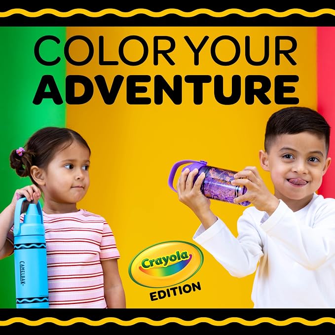 CamelBak Crayola Chug Stainless Steel Water Bottle 16oz, Mountain Meadow | - Image 10