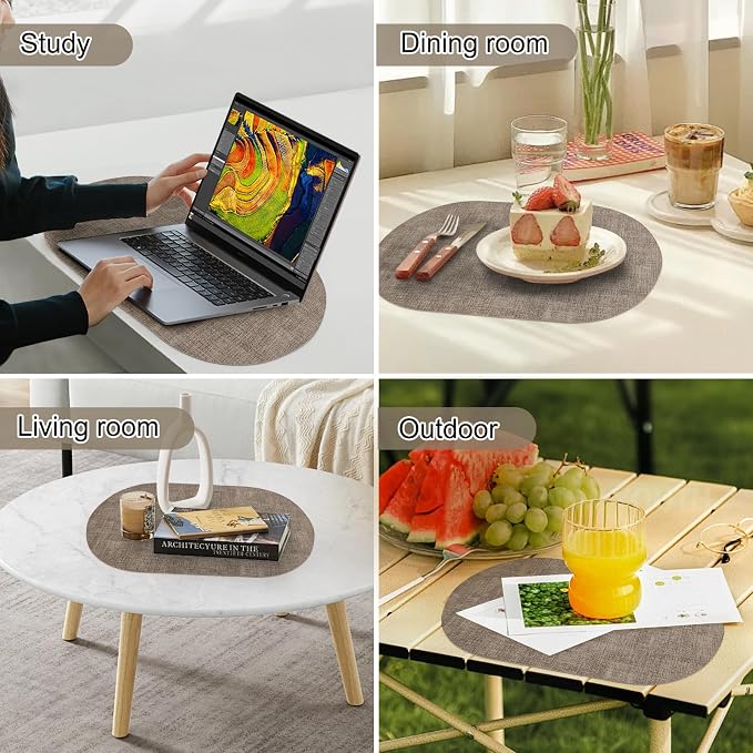 Faux Leather Placemats Set of 4 - Image 7