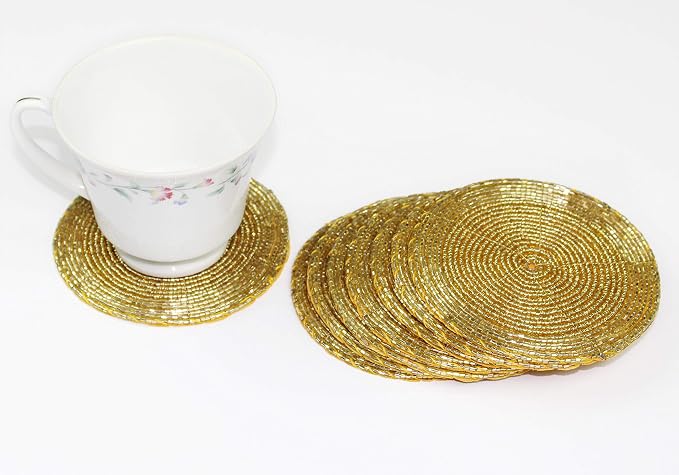 COTTON CRAFT Glitz Handmade Beaded Coaster - Image 7