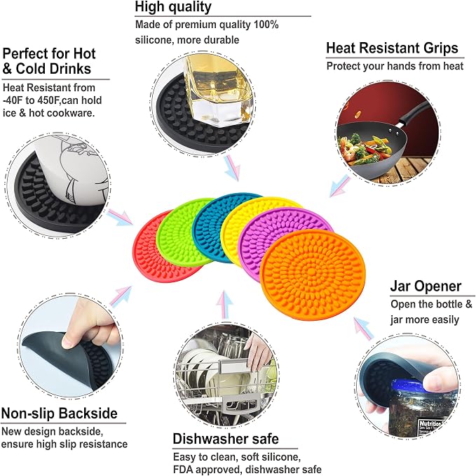 Silicone Coasters for Drinks - Image 3