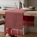 Red Table Runners 72 Inches Long, Burlap Linen Style Rustic Farmhouse Table by ZEEMARTONLINE