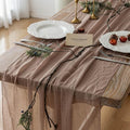 Nude Cheesecloth Table Runner 120 Inches by KEKETOARRANGE