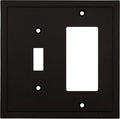 Modern Edge Decorative Wall Plate Switch Plate Outlet Cover, Durable Solid Zinc by HenneBery