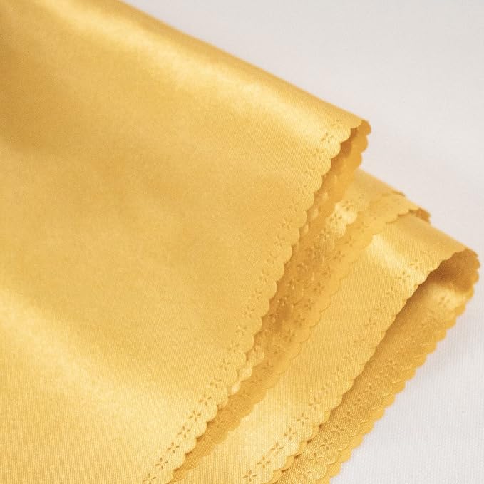 Gold Table Runners, 12x108 Inches, 6 Pack | Satin, Silk and Smooth Fabric - Image 4