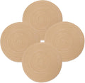 MIAOMIAO Round Placemats Set of 4 Woven Braided Place Mats | 14.5 Inch Cotton by Unknown