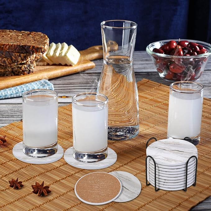 Acejoz Drink Coasters with Holder - Image 2