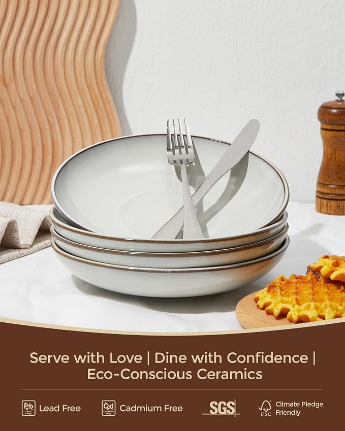 16 Piece Double Bowl Dinnerware Sets - Image 3