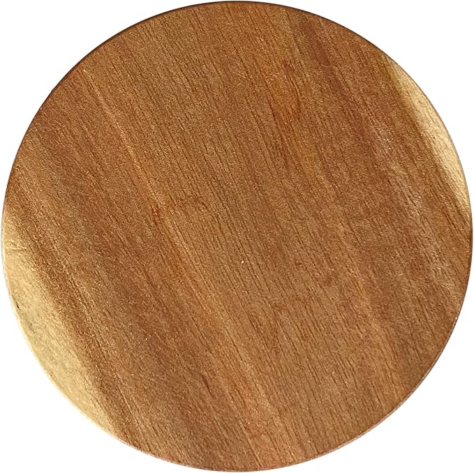 12 Pack Acacia Wood Drink Coasters, 3.74 Inch Round Wooden Cup Coasters - Image 2