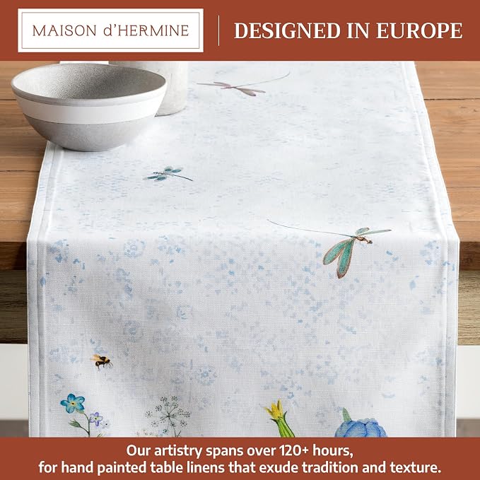 Maison d' Hermine Table Runner 100% Cotton 14.50" x 72" | Table Runners 72 - Image 2