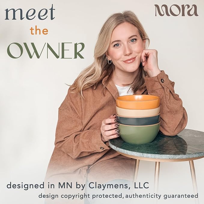 Mora Ceramic Artisan Matte Bowls - Image 3