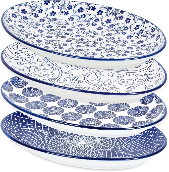 Selamica Serving Platters Ceramic, 12 Inch Serving Dishes by Selamica