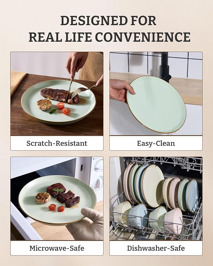 Famiware Saturn Dinnerware Sets, Ceramic Dishes - Image 7