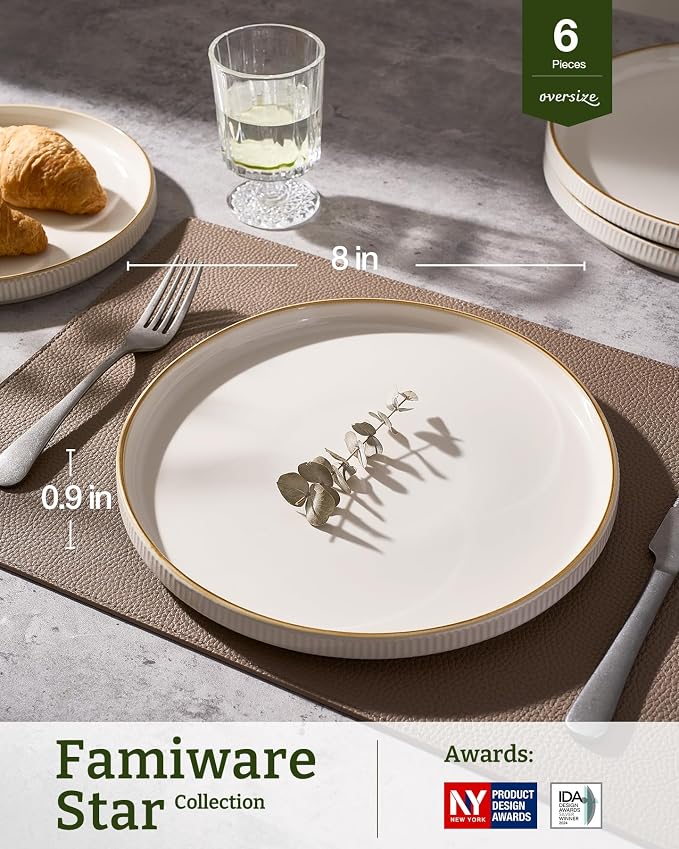 famiware Star 10/8 inches Salad Plates Set - Image 3