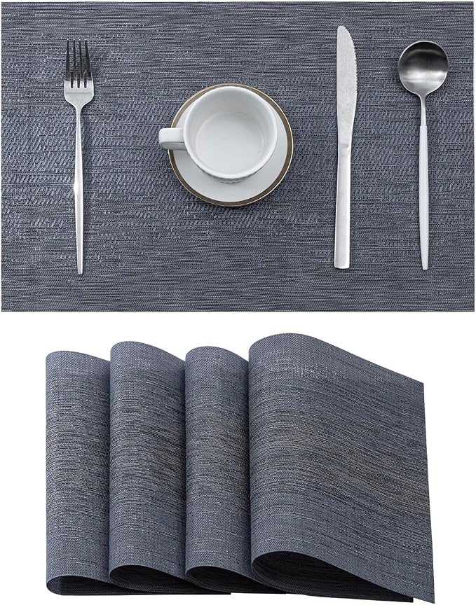 Leetaltree Denim Blue Placemats Set of 4 by Leetaltree-ArtatEveryTable