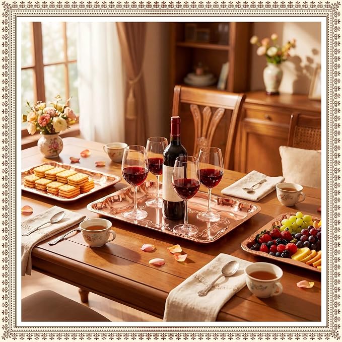 FoldTier 4 Pack Serving Trays Set - Image 2