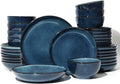 32 Piece Double Bowl Dinnerware Sets by Pokini