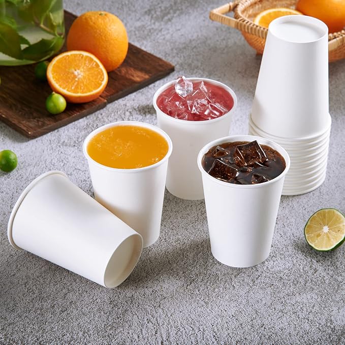 Vplus 500 Pack 12 OZ Paper Coffee Cups - Image 4