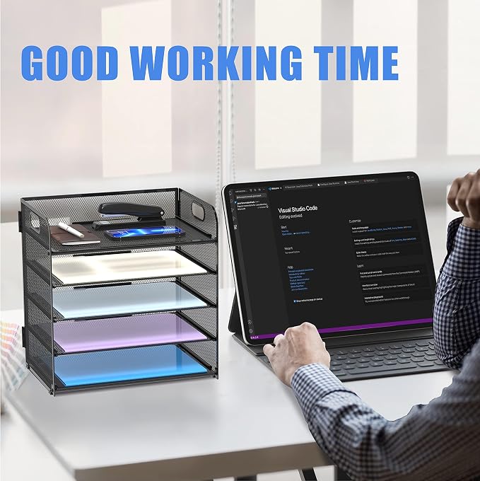 2 Pack 5-Tier Desk Organizer - Image 2