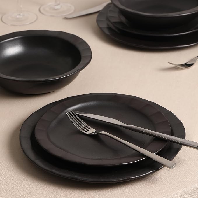 Stone Lain Oasis 4-Piece Salad Plate Set Stoneware - Image 5