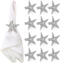Star Napkin Rings, Durable Aluminum Napkin Holder by ALPHALivingHOME