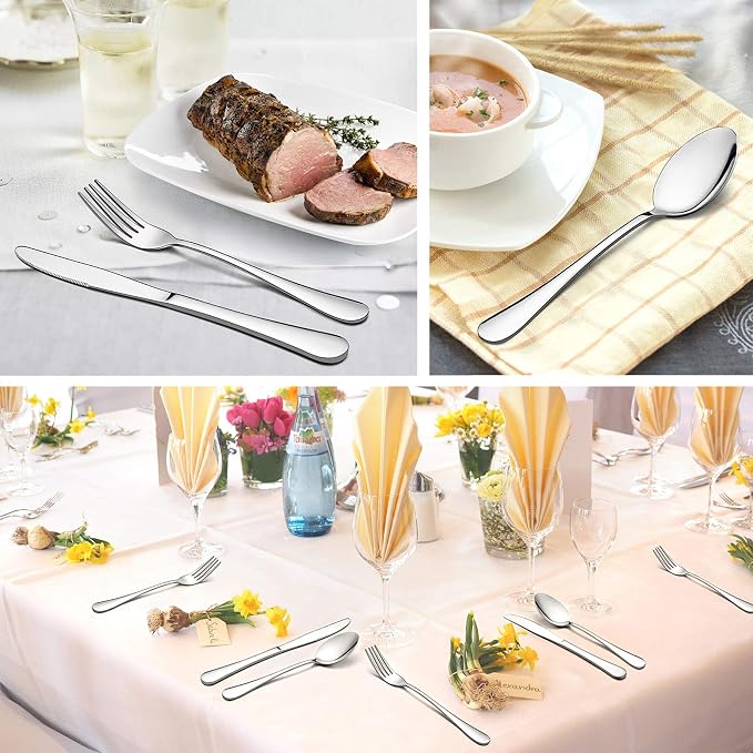 LIANYU 72-Piece Silverware Set - Image 3