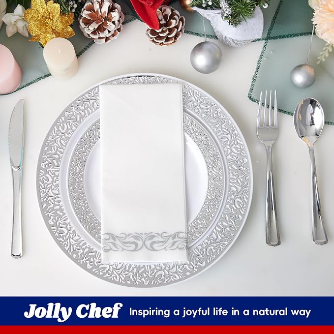 30 Guests Plastic Plates Set - Image 4