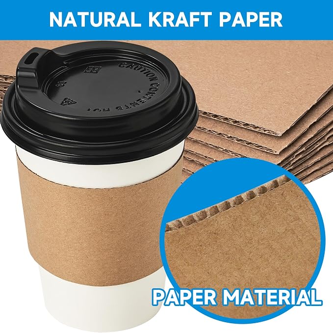 RACETOP 12 oz Disposable Paper Coffee Cups - Image 5