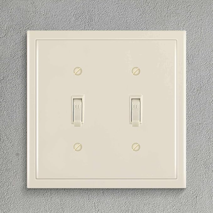 Modern Edge Decorative Wall Plate Switch Plate Outlet Cover, Durable Solid Zinc - Image 4
