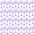 48Pack Plastic Wine Glasses, 7oz Vintage Goblets by LEYIQU