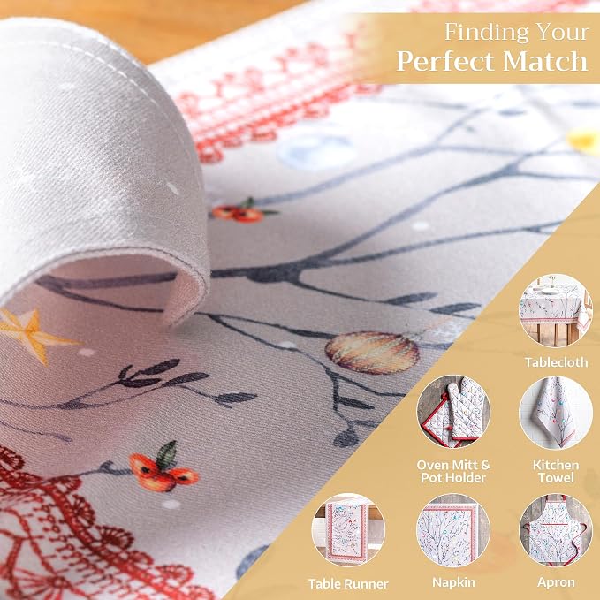 Maison d' Hermine Placemats Set of 4 Reusable 100% Cotton | Cloth Place Mats - Image 6