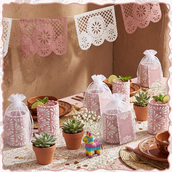 12 Set Cielito Lindo Party Favors, Handleless | Mexican Tequila Shot Glasses - Image 6