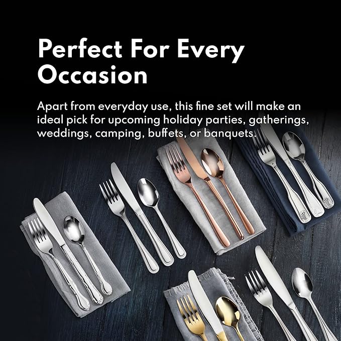 New Star Foodservice Rose Pattern 18/0 Stainless Steel Dinner Knife, Commercial - Image 4