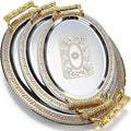 3 Pack Metal Serving Trays by Unknown