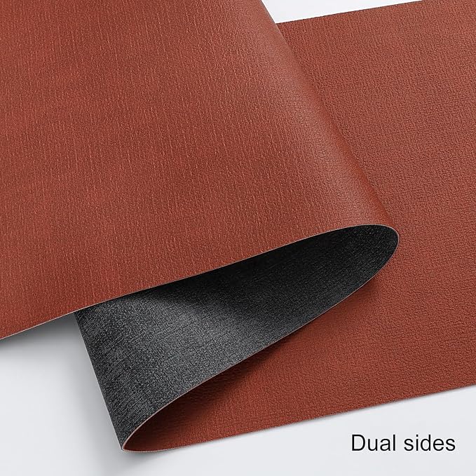 Table Runners 94 Inch Long, Dual-Sided Faux Leather Table Runner | Waterproof - Image 2
