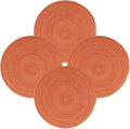 MIAOMIAO Round Placemats Set of 4 Woven Braided Place Mats | 14.5 Inch Cotton by Unknown
