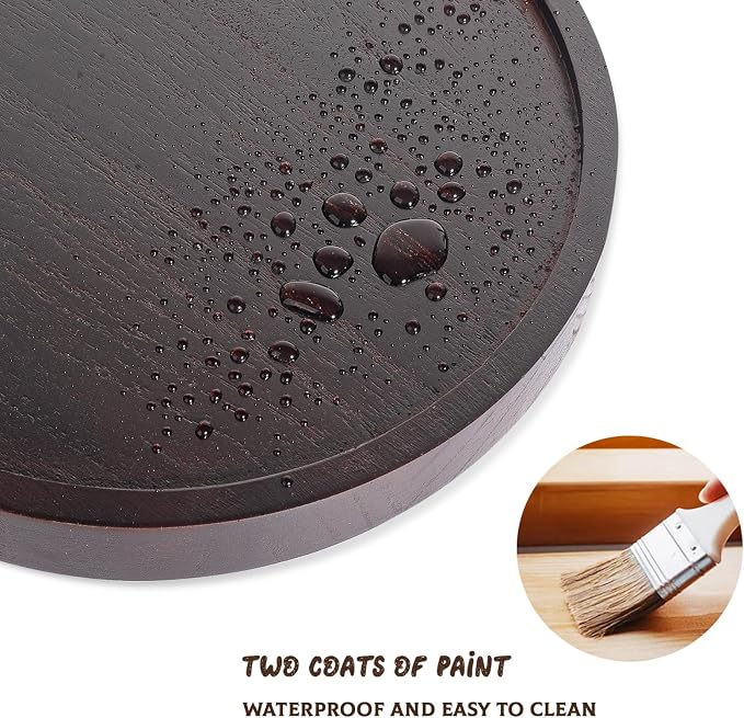 Round Decorative Tray Farmhouse Kitchen Decor Soap Dish, Lightweight, Easy Clean - Image 5
