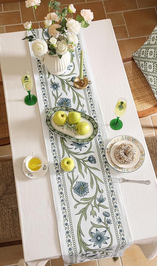 Designer French Linen Table Runner, Dining Table, Kitchen Decor, Thanksgiving - Image 7