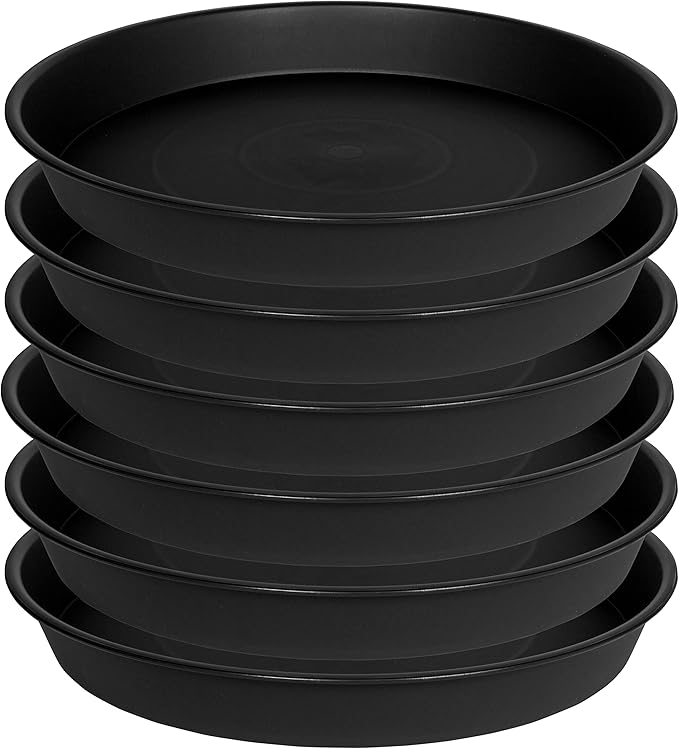 2 Pack of 10 inch Plant Saucer Gray, Heavy Duty Plastic Plant Saucer 10 inch - Image 8