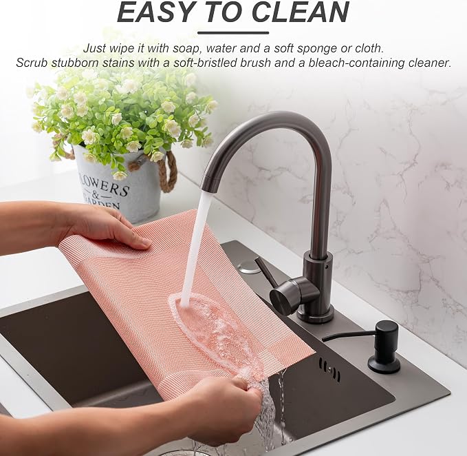 Placemats Set of 4 Washable Indoor | Outdoor Vinyl Place Mats - Image 3