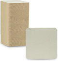 MT Products 4” Blank Off-White Heavyweight Cardboard Square Coasters by MTProducts