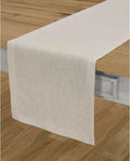 Solino Home 100% Pure Linen Table Runner Natural Long, Athena 14 x 90 in | by SolinoHome